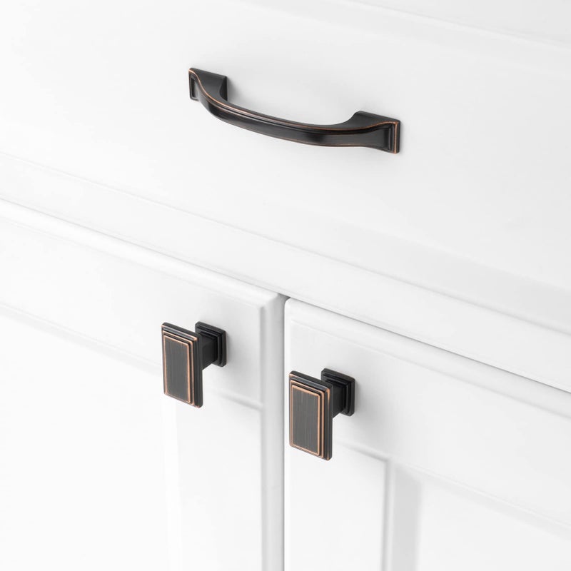 KOOFIZO 10 Pack 3 Inch Oil Rubbed Bronze Kitchen Cabinet Pulls Rubbed Bronze Cabinet Handles Bronze Cabinet Hardware for Kitchen Cabinets 1958 Drawer Dresser Cupboard Bedroom - Image 4
